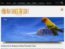 Tablet Screenshot of naturesresorttexas.com